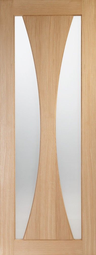 XL Joinery Internal Oak Verona Glazed Fire Door With Clear Glass FD30