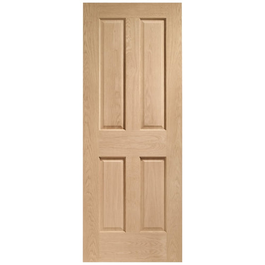 XL joinery Internal Oak Victorian 4 Panel Fire Door FD30